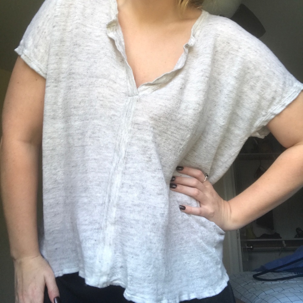 Madewell peasant blouse